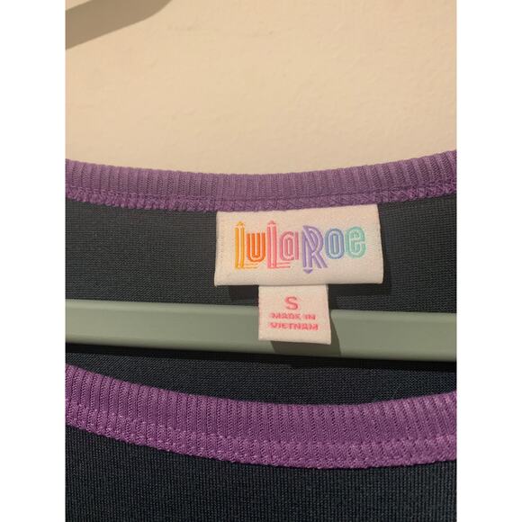 Lularoe NWT Carly T Shirt Maxi Dress Gray Size Small Flowy oversized casual - Picture 5 of 8